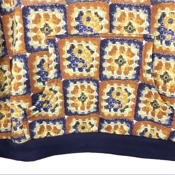 𝅺Urban Outfitters Out From Under Kacy Orange Motif Hoodie NWT - Picture 8 of 14